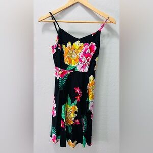 Old Navy Black Maxi Dress with Floral Print